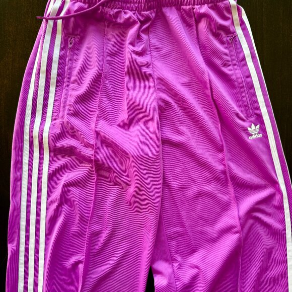 Adidas women's medium magenta track pants - Picture 2 of 3